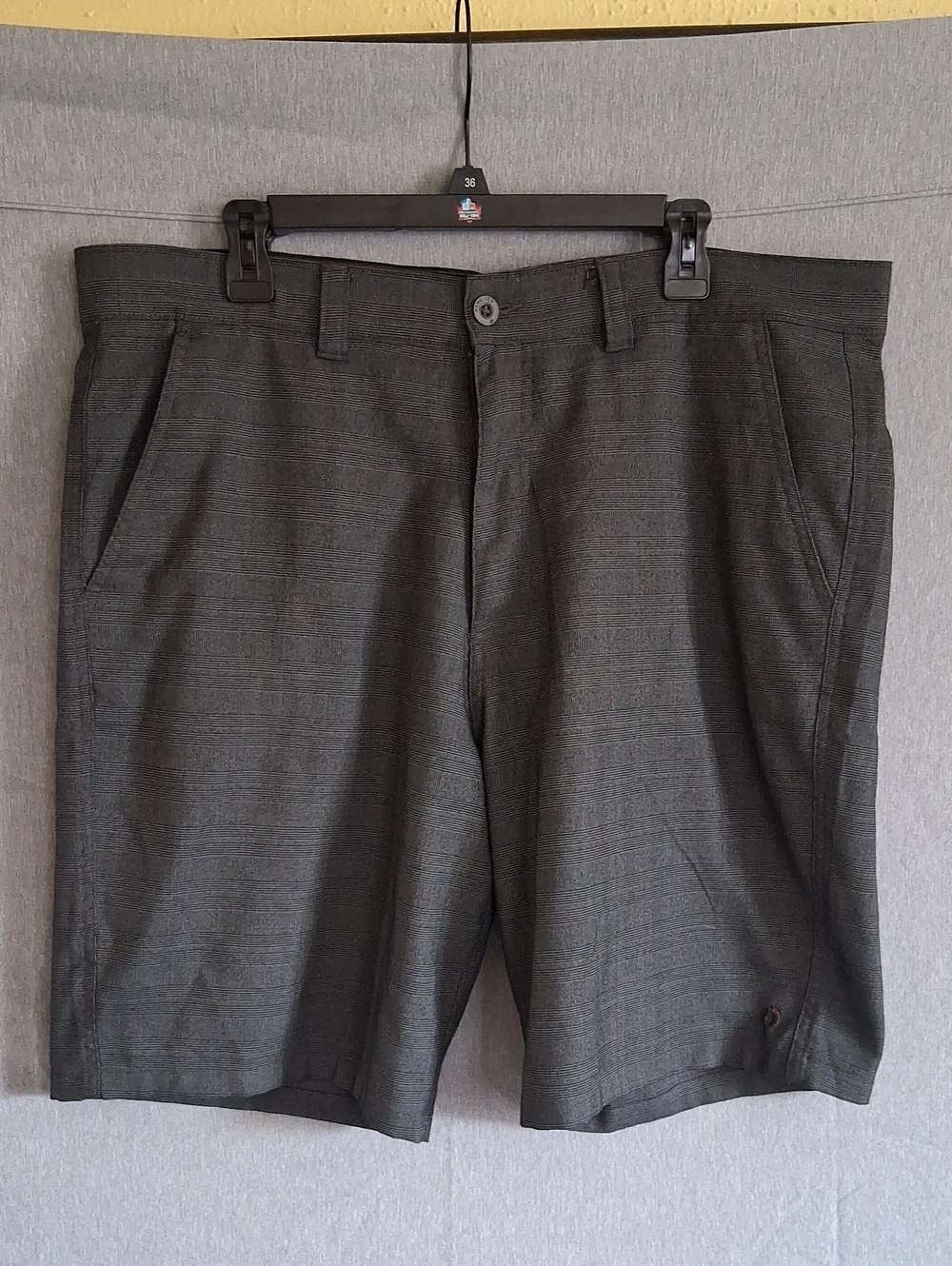Hang Ten Men's Dark Charcoal Flat-Front Shorts